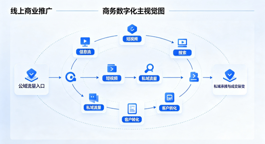 岳池县线上商业推广怎么做？全域流量闭环搭建与低成本转化实战指南